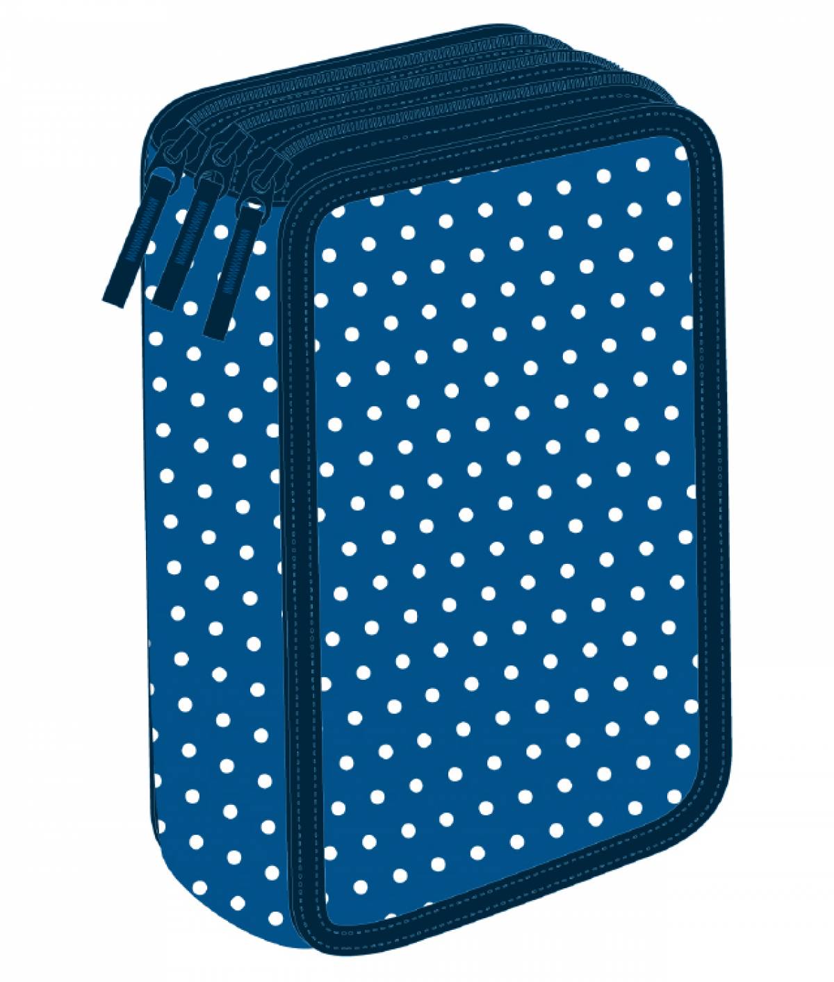 PENAR NEECHIPAT SF DOTS ALBASTRU 3 FERMOARE PIGNA