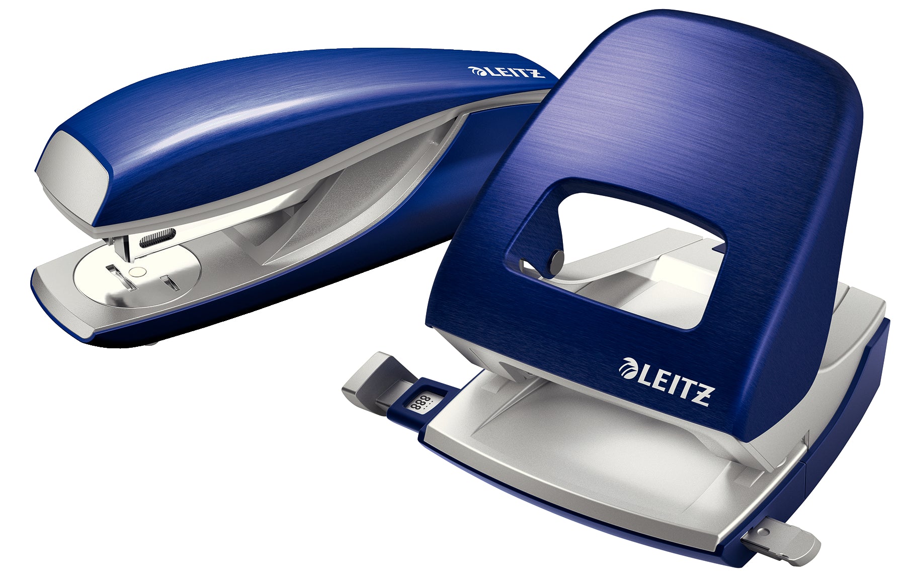 PERFORATOR 30 COLI MODEL 5006 METALIC ALBASTRU-VIOLET STYL LEITZ