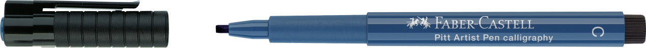 PITT ARTIST PEN CALIGRAFIC ALBASTRU INDIAN FABER-CASTELL