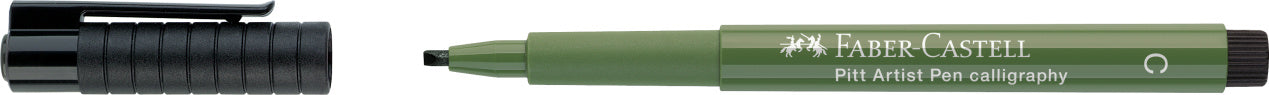 PITT ARTIST PEN CALIGRAFIC VERDE CROM OPAC FABER-CASTELL
