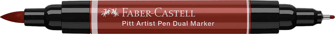 PITT ARTIST PEN DUAL MARKER ROSU INDIAN 192 FABER-CASTELL