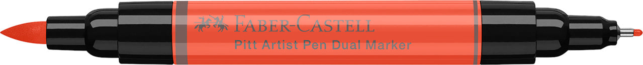 PITT ARTIST PEN DUAL MARKER ROSU SCARLET 118 FABER-CASTELL