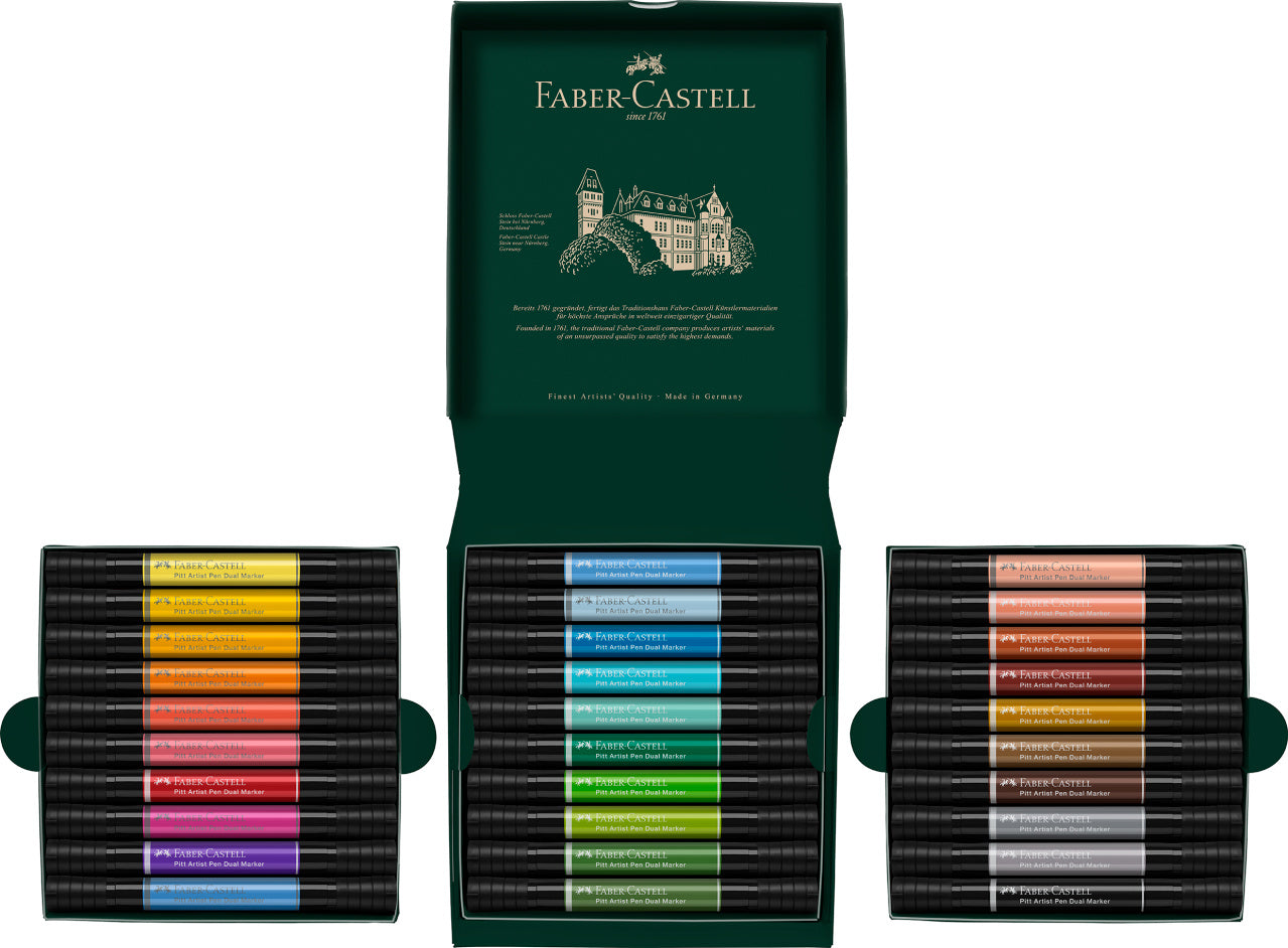 PITT ARTIST PEN DUAL MARKER SET 30 BUCATI FABER-CASTELL