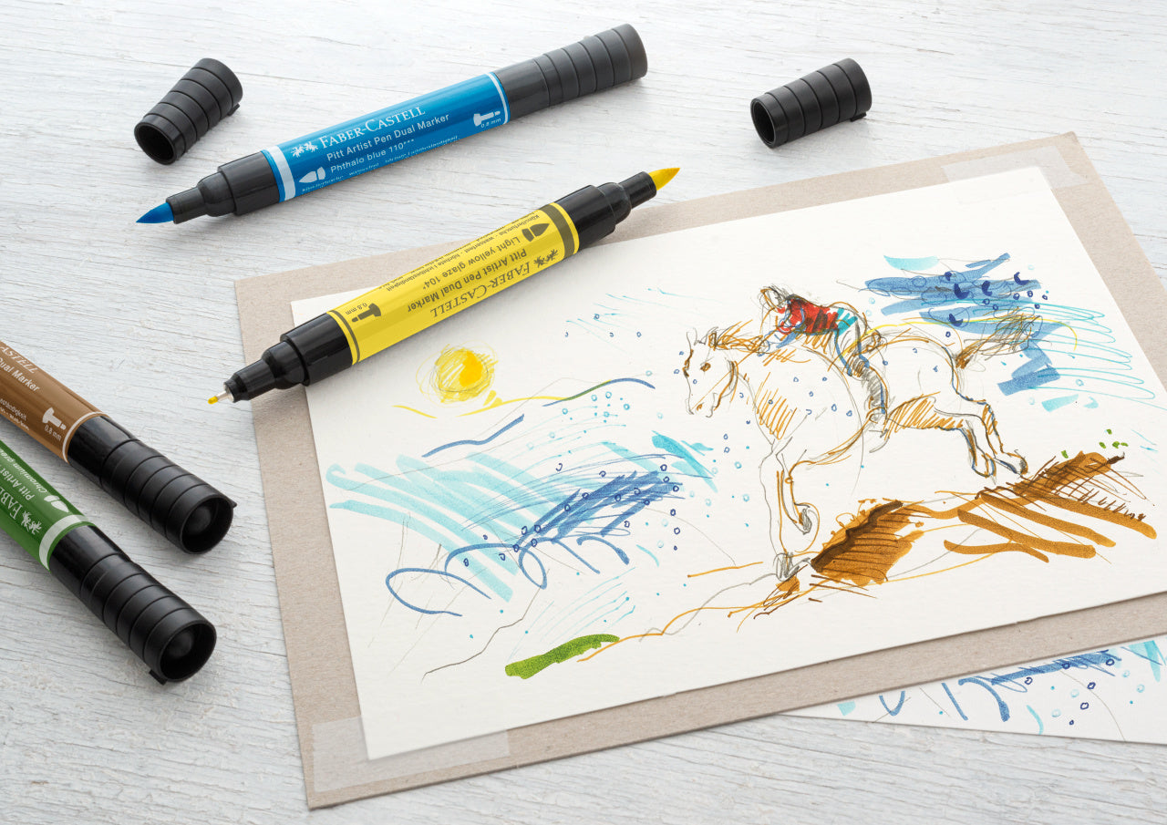 PITT ARTIST PEN DUAL MARKER SET 30 BUCATI FABER-CASTELL