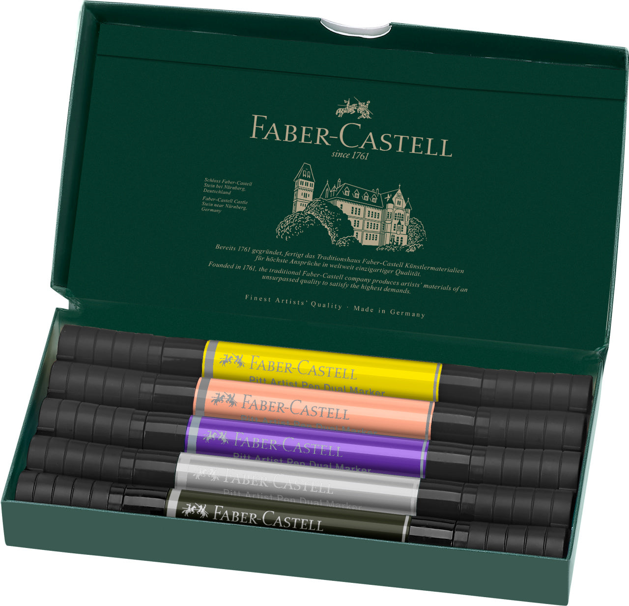 PITT ARTIST PEN DUAL MARKER SET 5 BUC FASHION FABER-CASTELL
