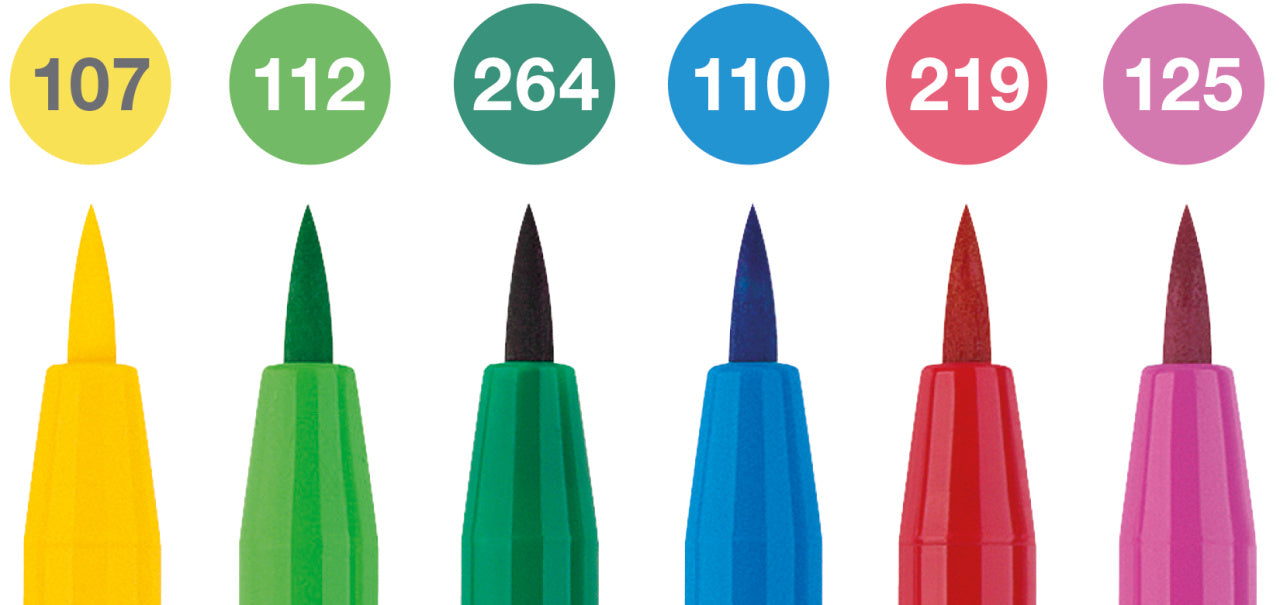 PITT ARTIST PEN SET 6 BUC CULORI PRIMAVARA 2022 FABER-CASTELL