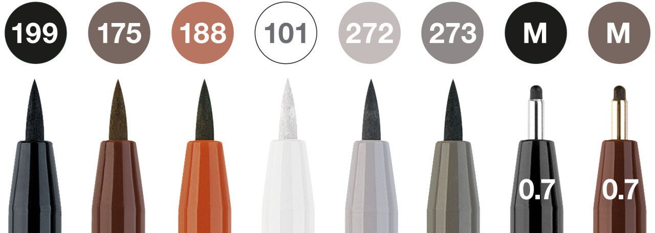 PITT ARTIST PEN SET 8 BUC CLASIC FABER-CASTELL