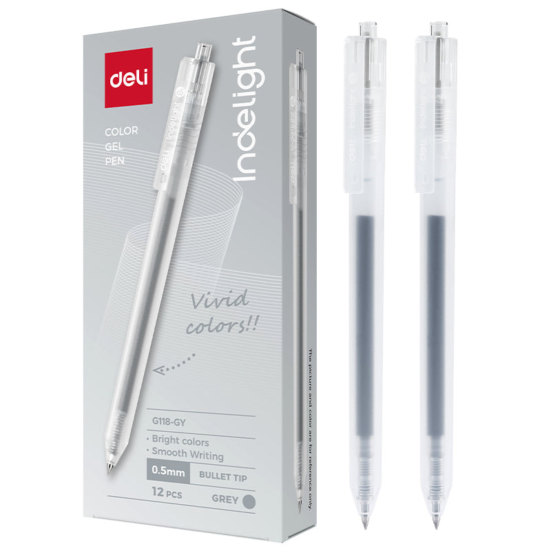 PIX CU GEL CU MECANISM 0.5MM GRI DELI