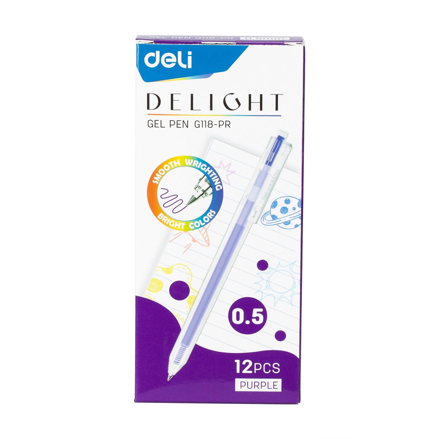 PIX CU GEL CU MECANISM 0.5MM MOV DELIGHT DELI