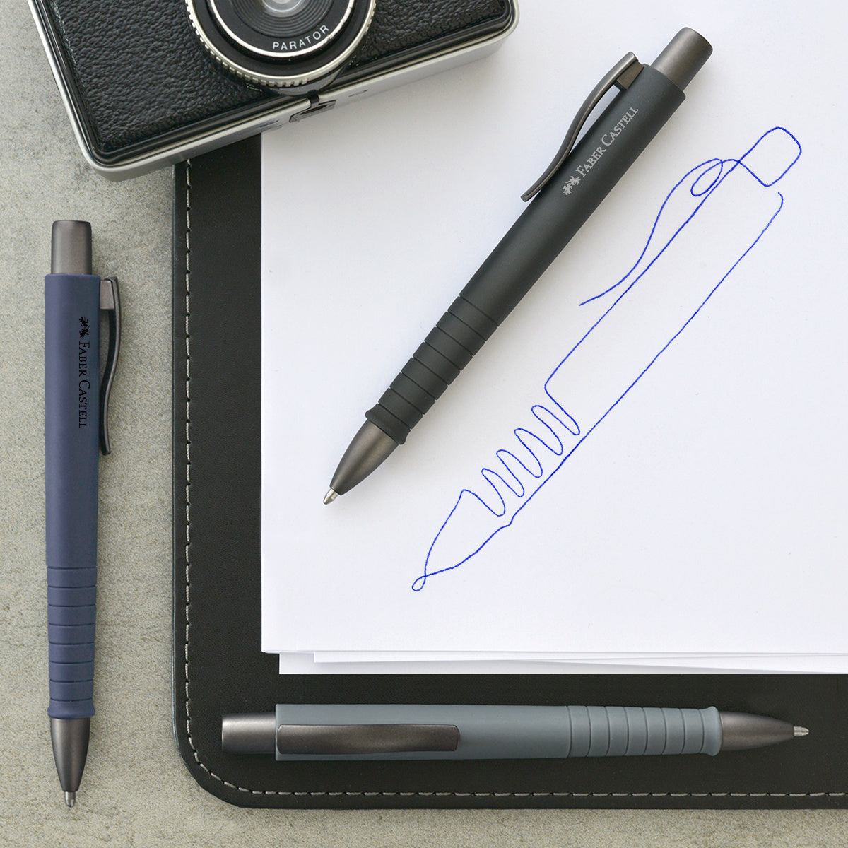 PIX CU MECANISM SI GRIP NEGRU POLY BALL XB FABER-CASTELL