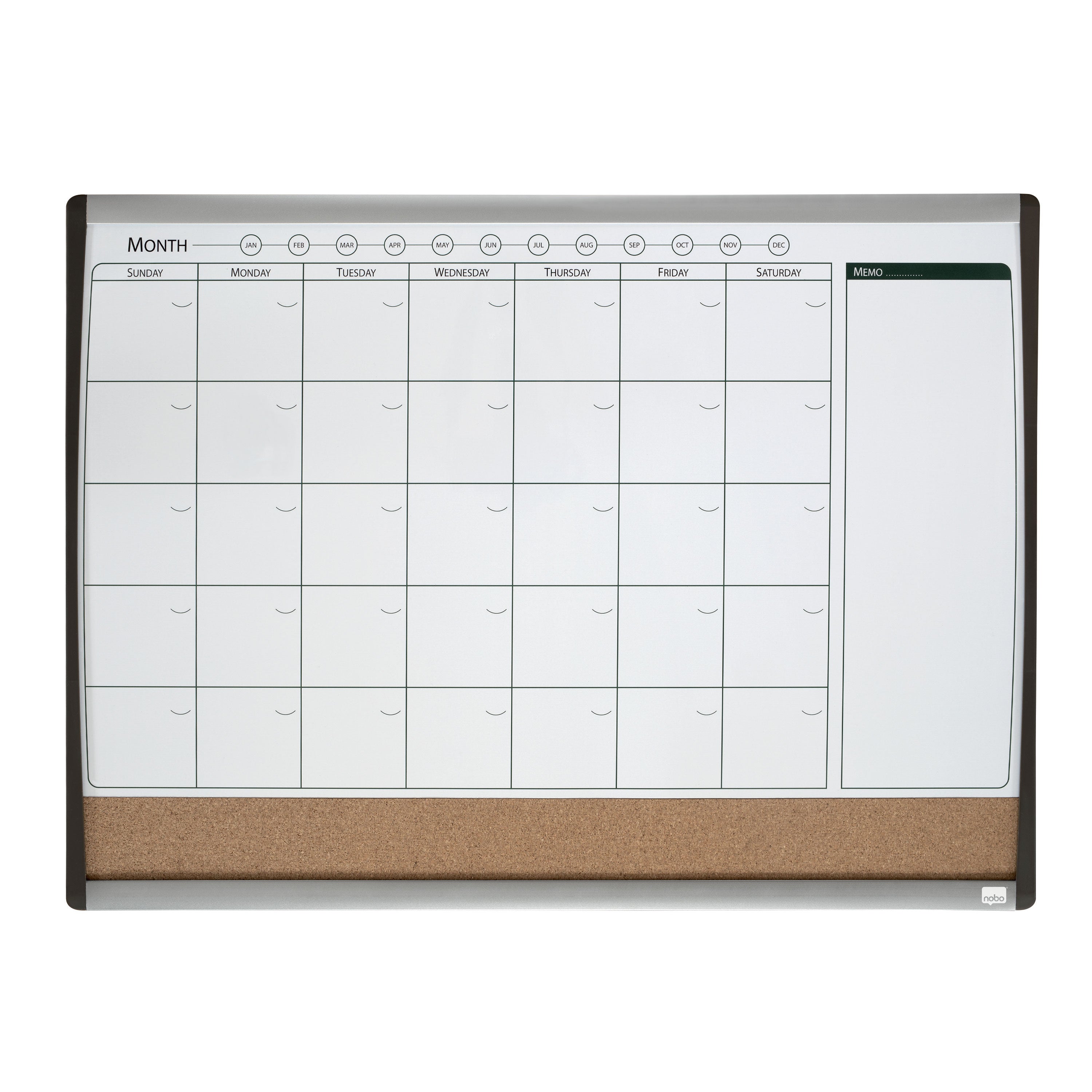 PLANNER LUNAR MAGNETIC+PANOU PLUTA 58.5*43 CM NOBO