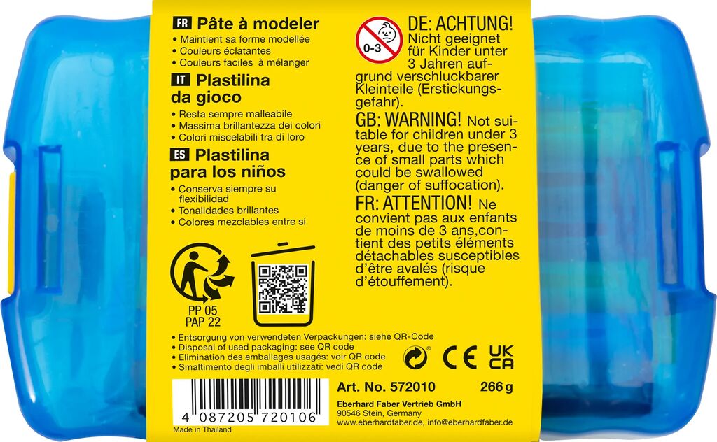 PLASTILINA 10 CULORI CUTIE PLASTIC EBERHARD FABER