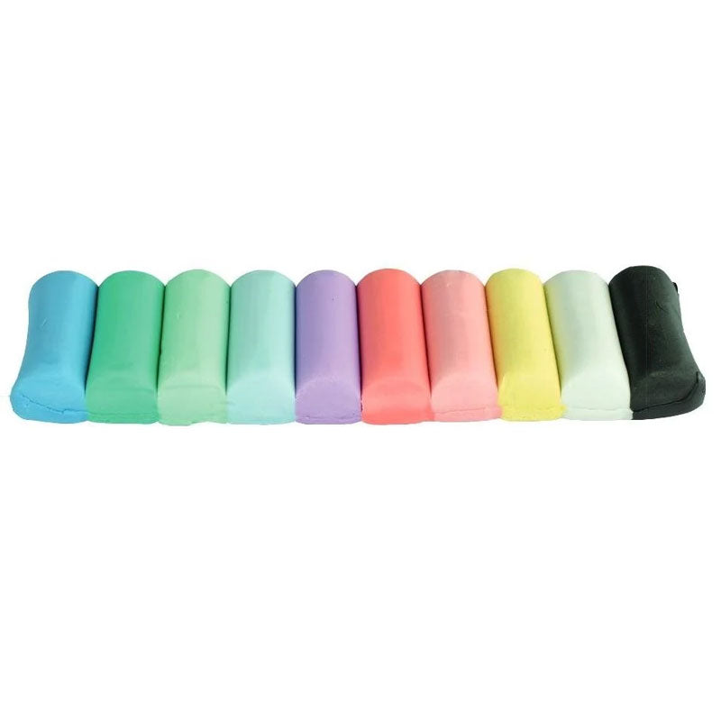 PLASTILINA 10 CULORI PASTEL 200G KORES