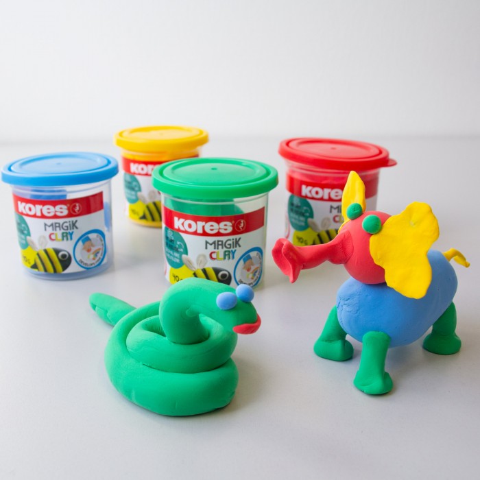 PLASTILINA MODELAJ 4*40G CULORI INTENSE KORES