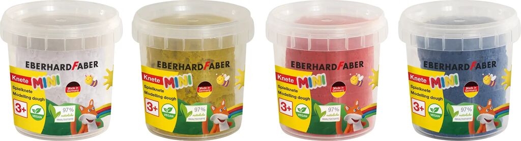 PLASTILINA MODELAJ 4CULORI BASIC X 140G EBERHARD FABER