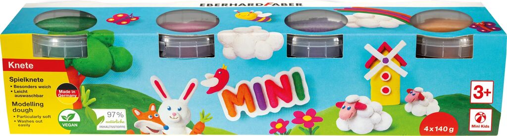 PLASTILINA MODELAJ 4CULORI SPECIALE X 140G EBERHARD FABER