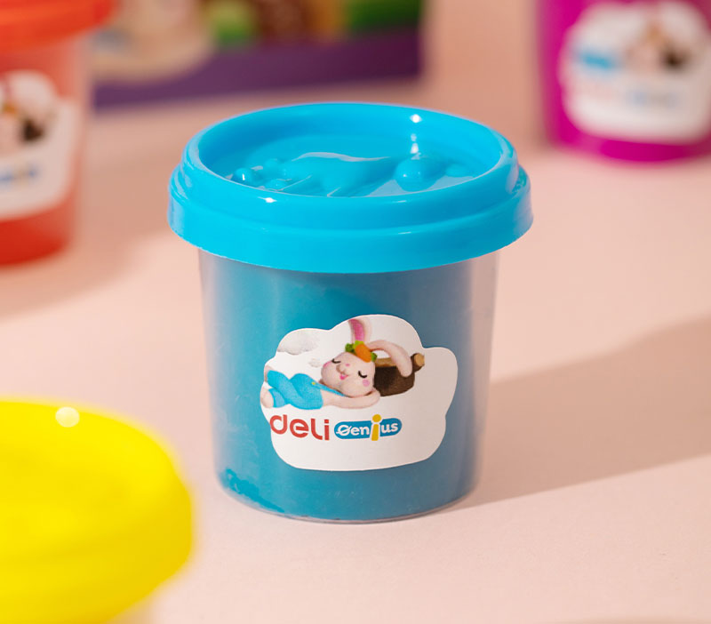 PLASTILINA MODELAJ 6 CULORI X 100G DELI