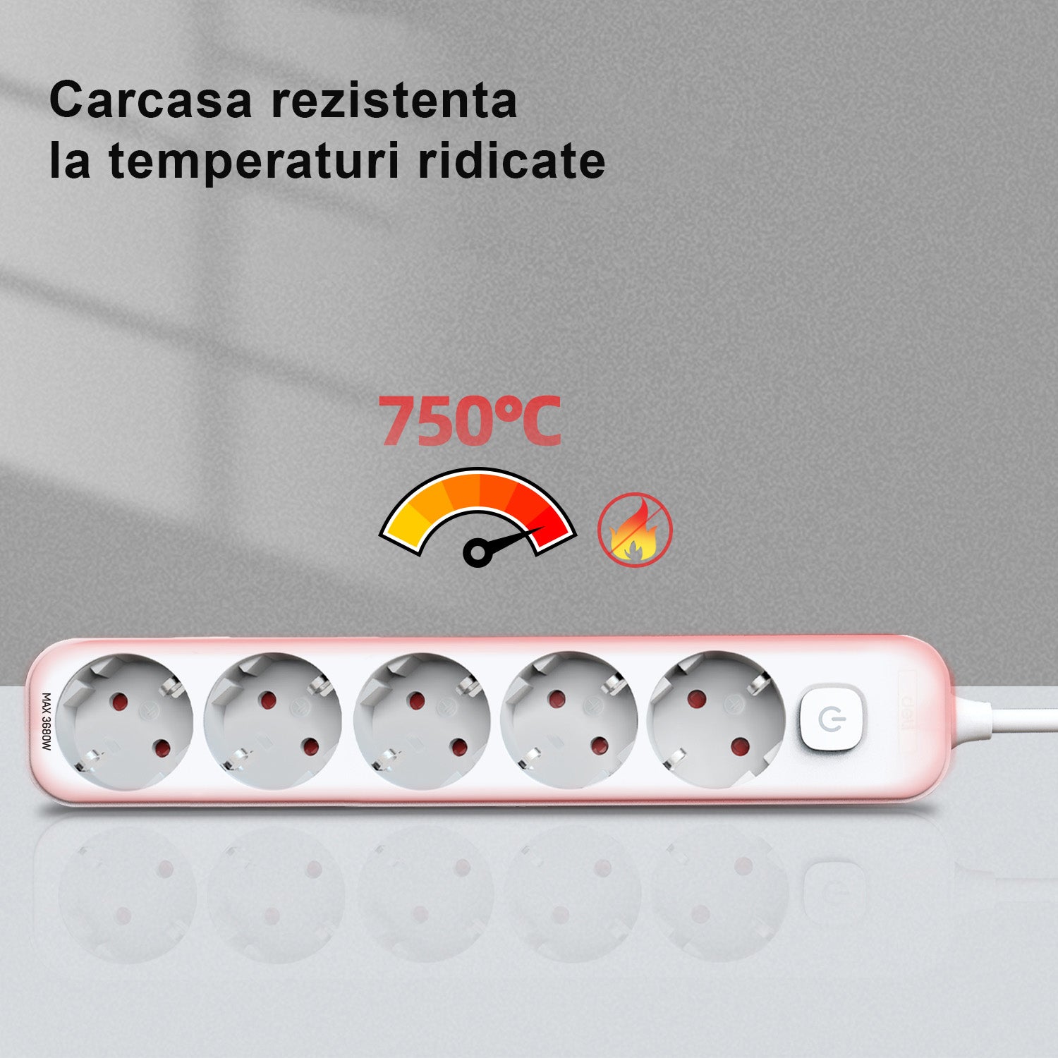 PRELUNGITOR 3M 5 PRIZE PROTECTIE COPII + INTRERUPATOR DELI