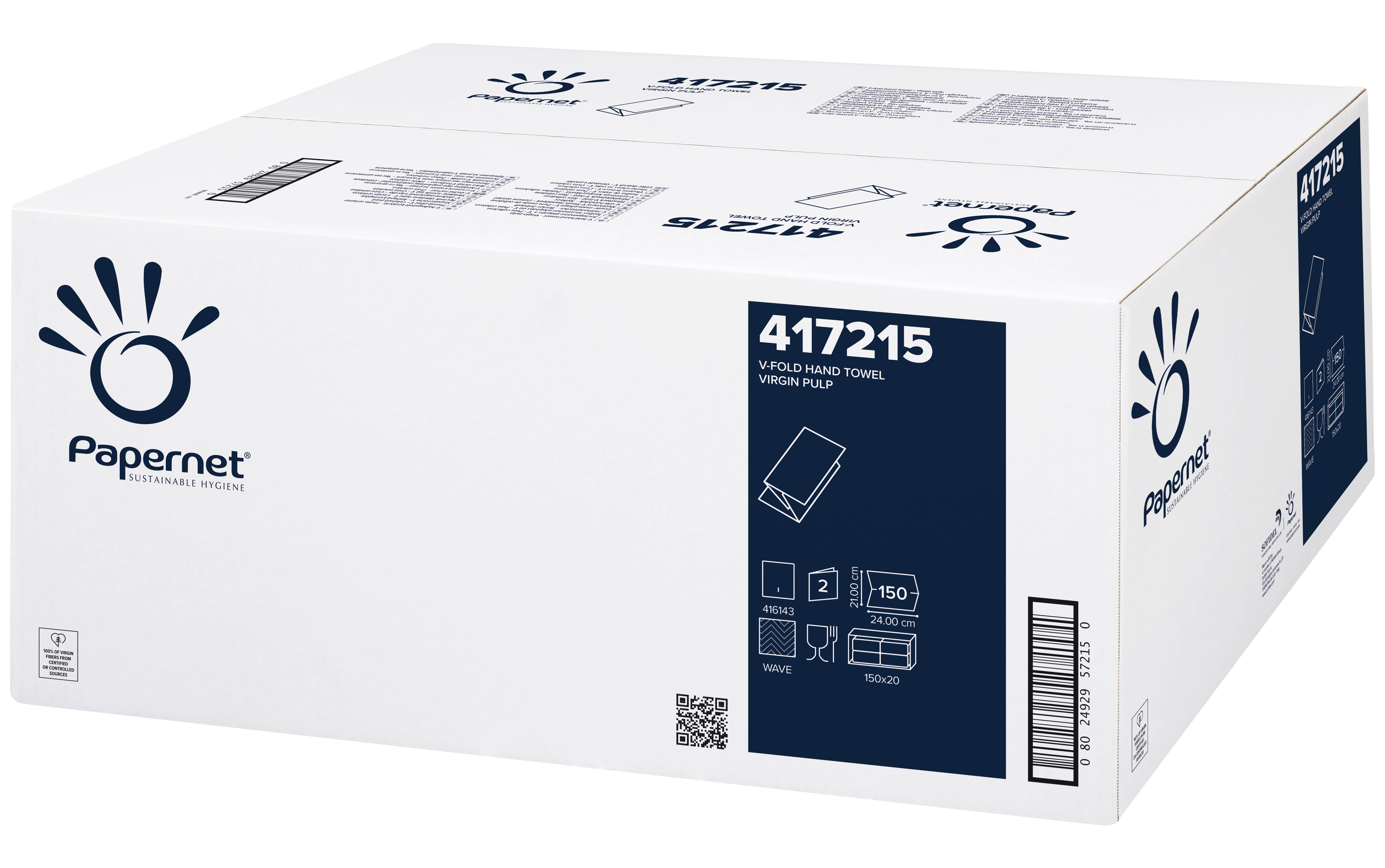 PROSOAPE HARTIE ALBE IN V 2STR 150/SET