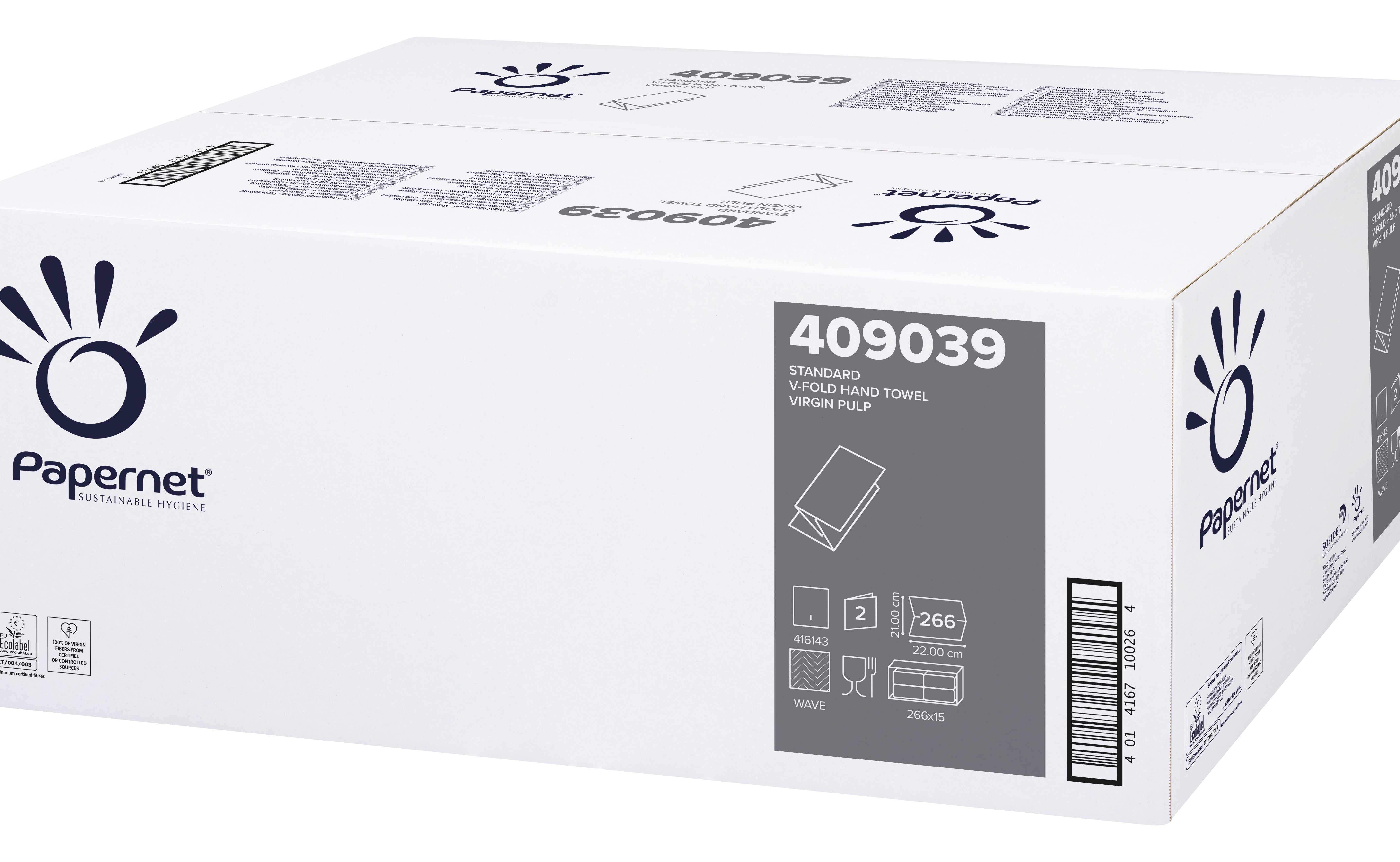 PROSOAPE HARTIE ALBE IN V 2STR 266/SET PAPERNET