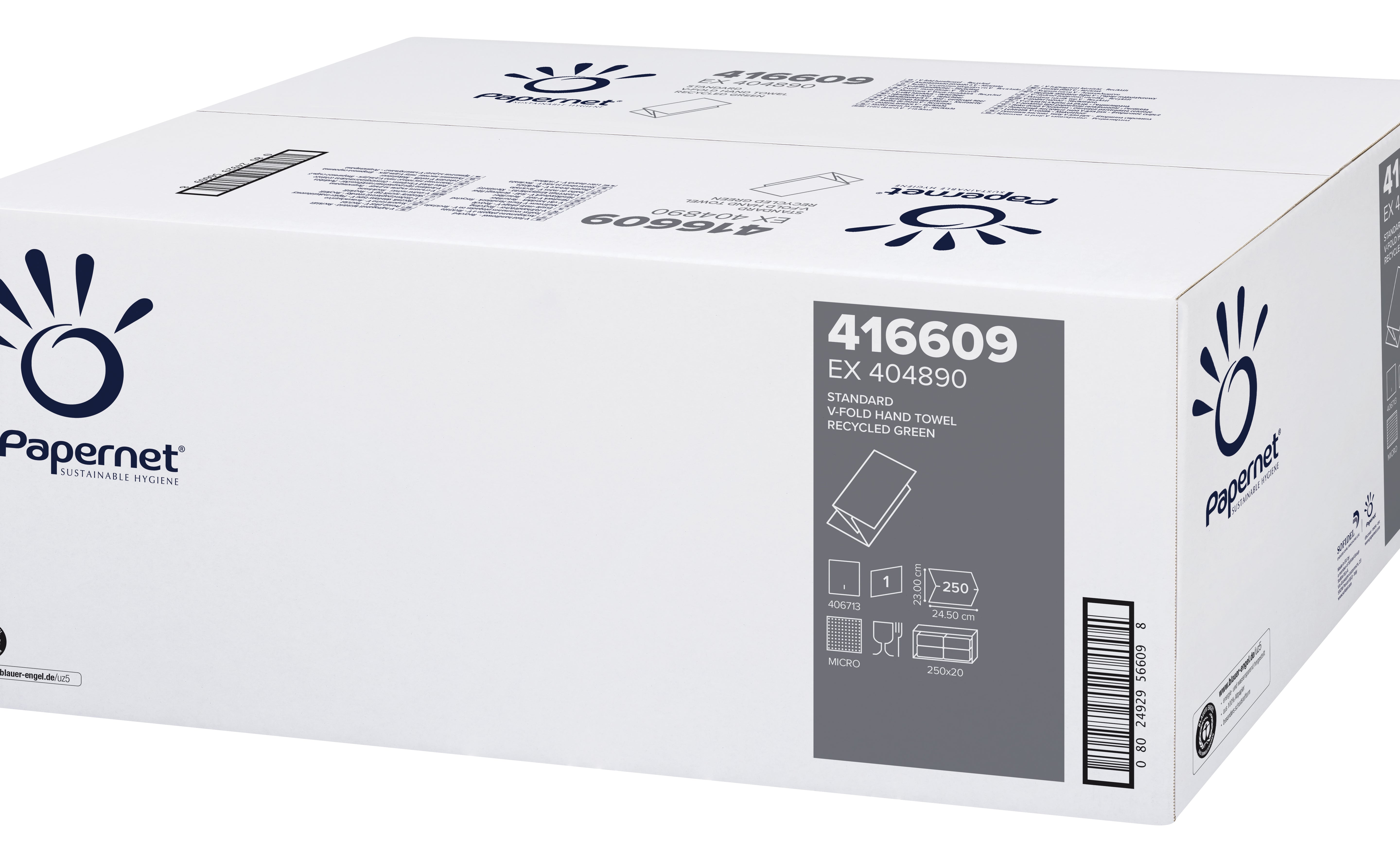 PROSOAPE HARTIE VERZI IN V PREMIUM 250/SET PAPERNET