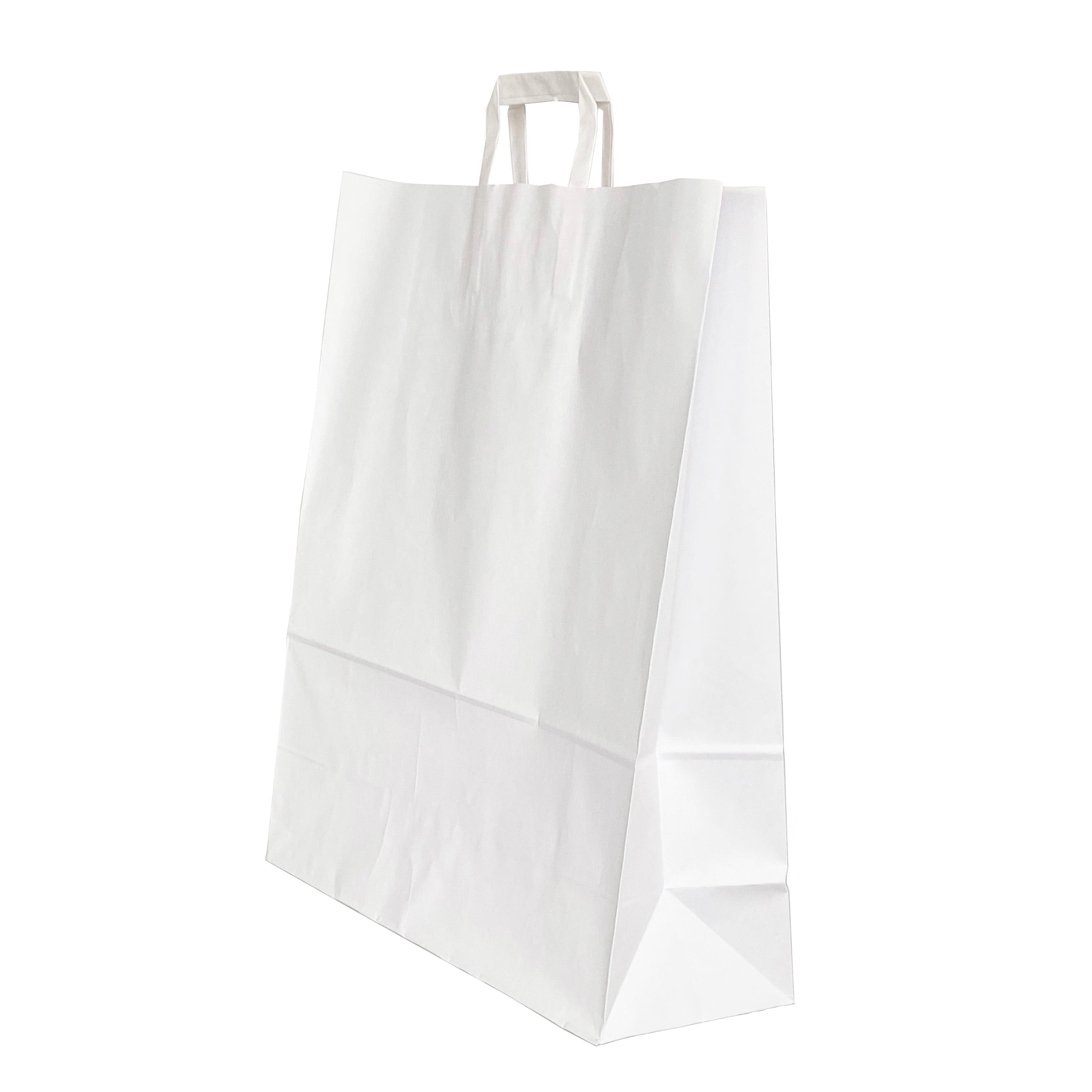 PUNGA HARTIE MANER LAT 32 x 12 x 41 CM ALB/ALB PAPIROTI