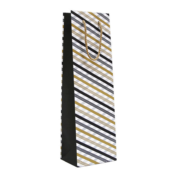PUNGI CADOU STICLA BLACK & GOLD B 120 x 90 x 390 MM ROTOLUX