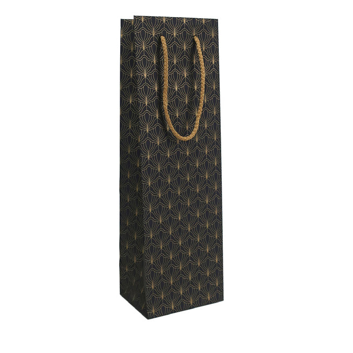 PUNGI CADOU STICLA BLACK&GOLD B 120 x 90 x 39 0MM ROTOLUX
