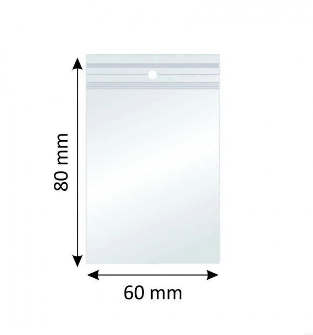 PUNGI CU INCHIDERE ZIP 60*80MM 100/SET