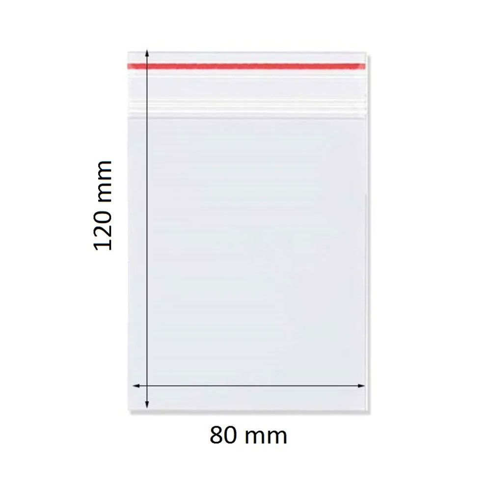PUNGI CU INCHIDERE ZIP 80*120MM 100/SET