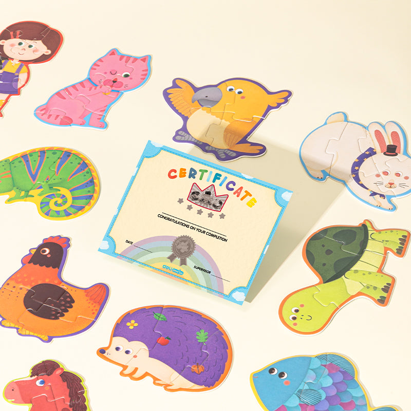 PUZZLE GEANTA CADOU 54 PIESE EFECT LUMINOS FRIENDS 3+  DELI