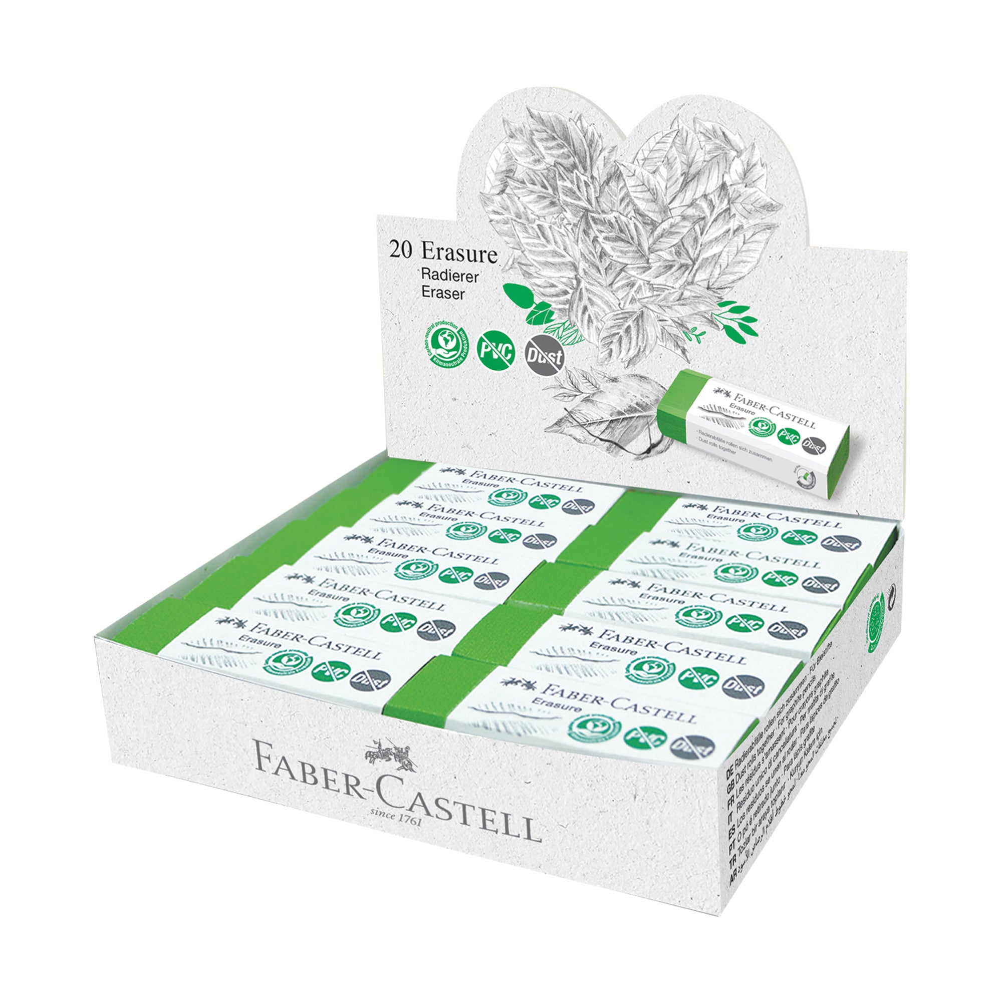 RADIERA CREION PVC&DUST FREE 20 FABER-CASTELL