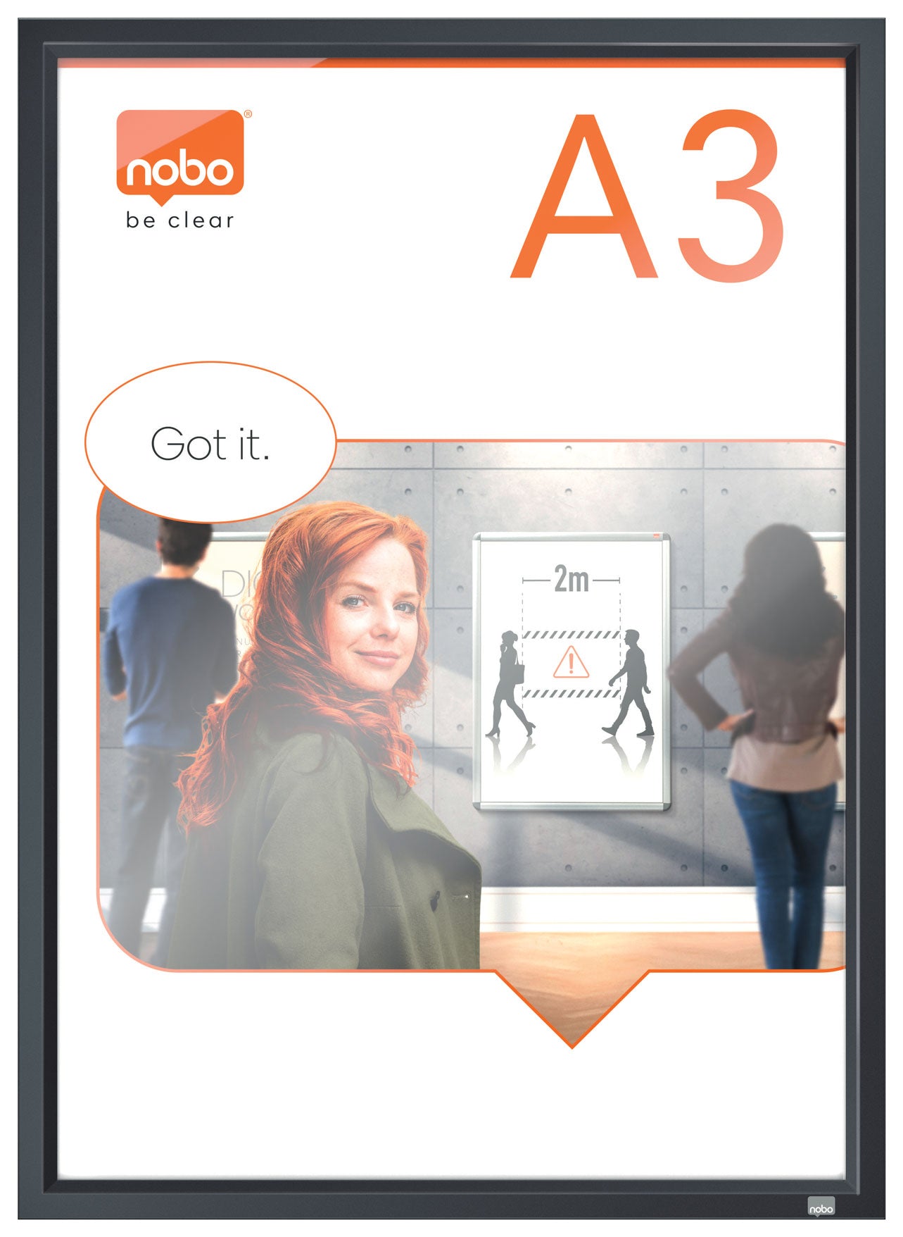 RAMA CLICK ALUMINIU A3 GRAFIT IMPRESSION PRO NOBO