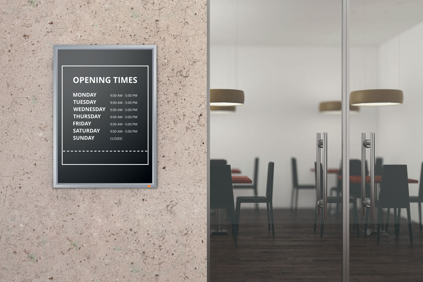 RAMA CLICK ALUMINIU A3 GRI IMPRESSION PRO NOBO