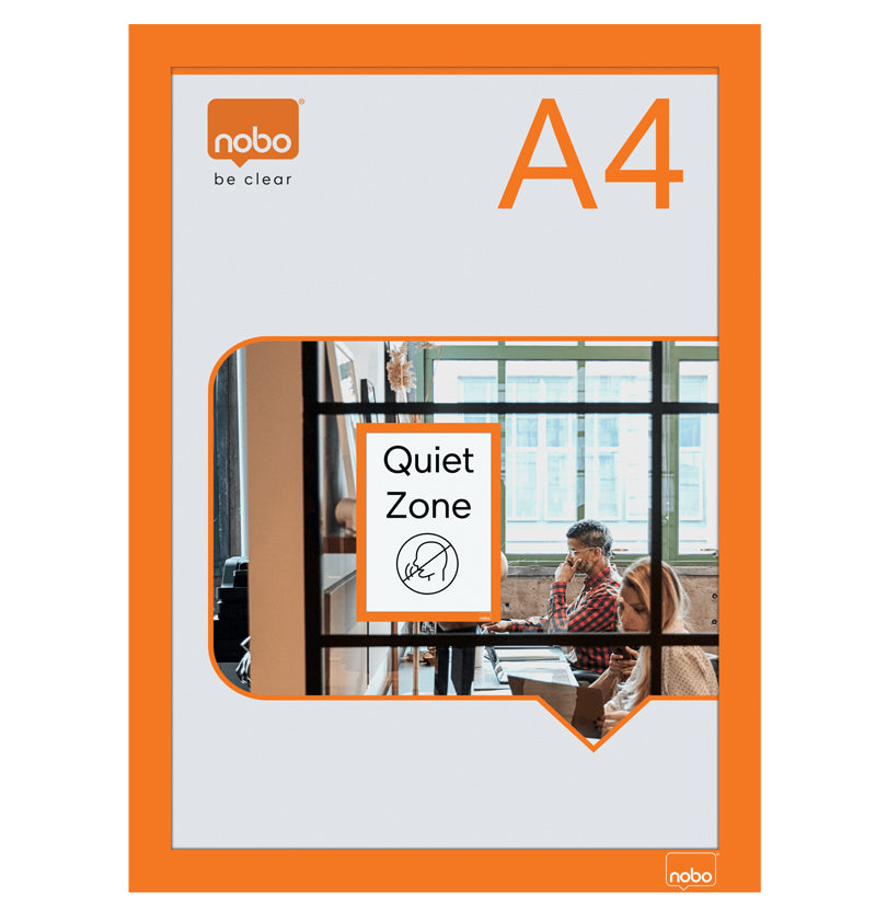 RAMA MAGNETICA AUTOADEZIVA A4 PORTOCALIE 2/SET NOBO