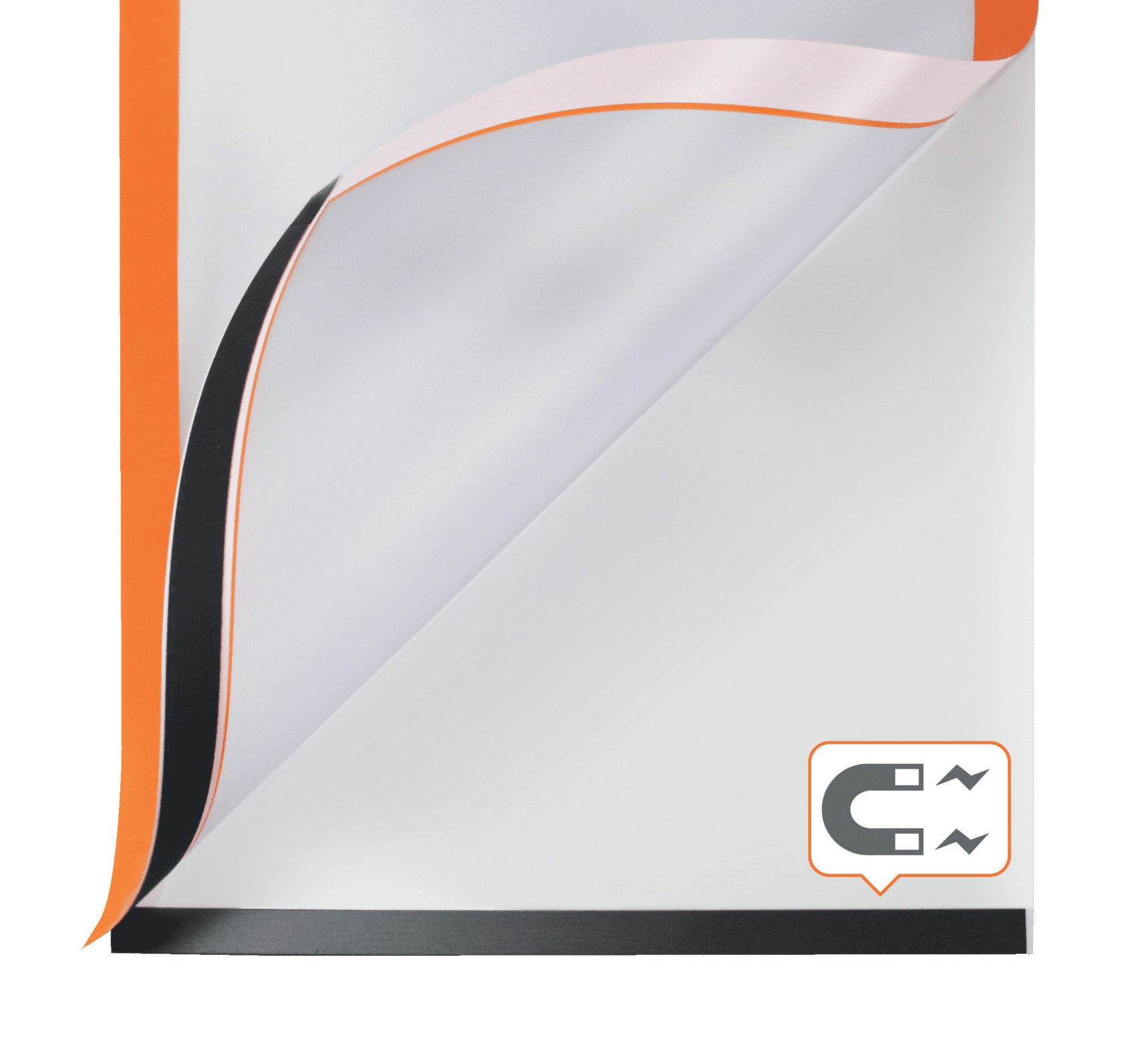 RAMA MAGNETICA AUTOADEZIVA A4 PORTOCALIE 2/SET NOBO