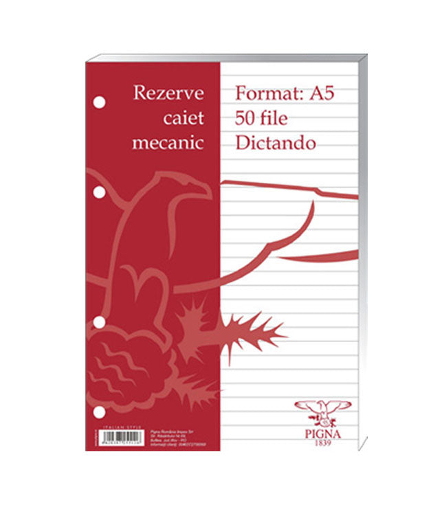 REZERVA CAIET MECANIC A5 50 FILE DICTANDO PIGNA