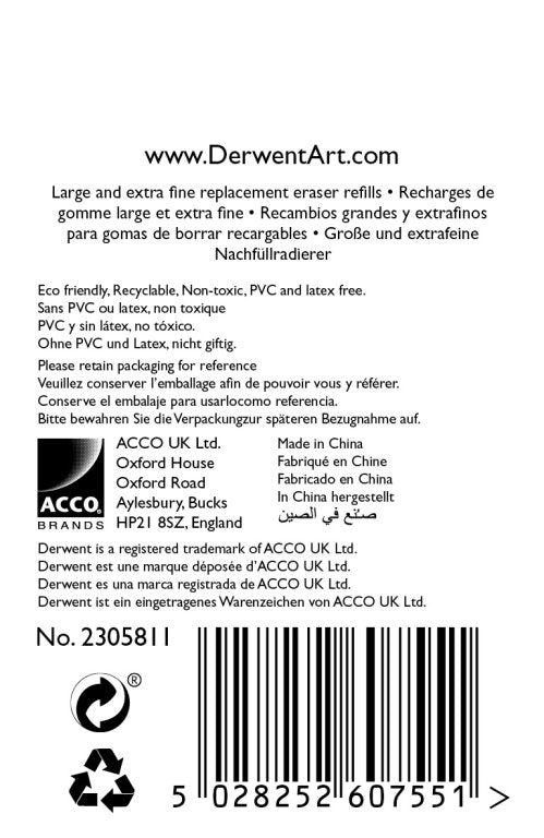 REZERVA PENTRU RADIERA ELECTRICA REINCARCABILA 30/SET DERWENT