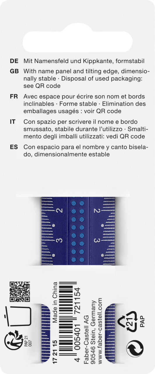 RIGLA 15CM DOTS FABER-CASTELL