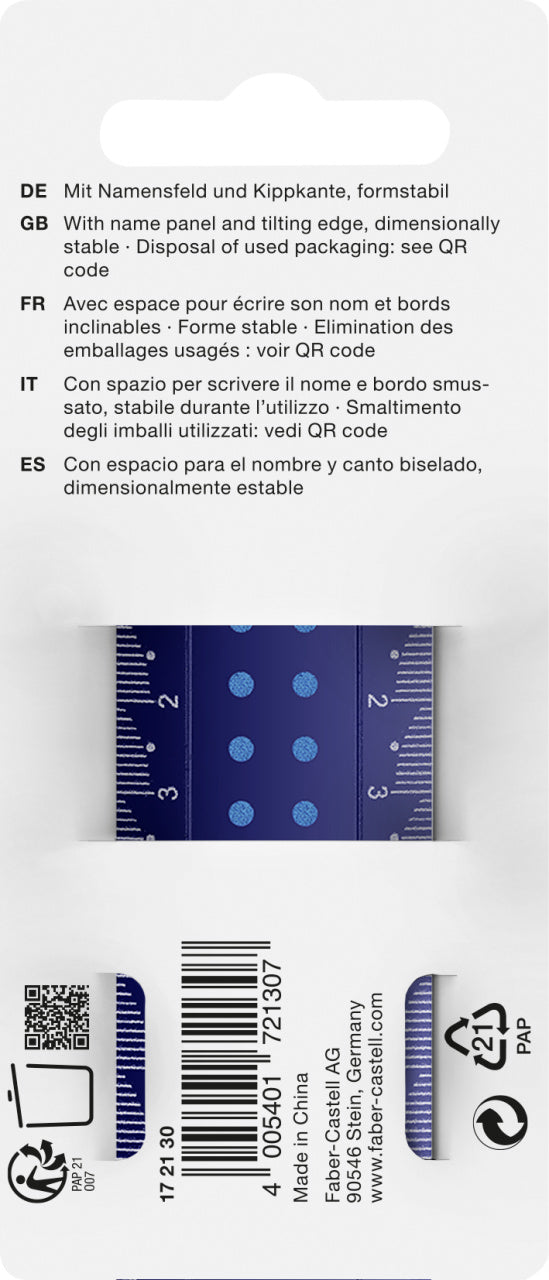 RIGLA 30CM DOTS FABER-CASTELL