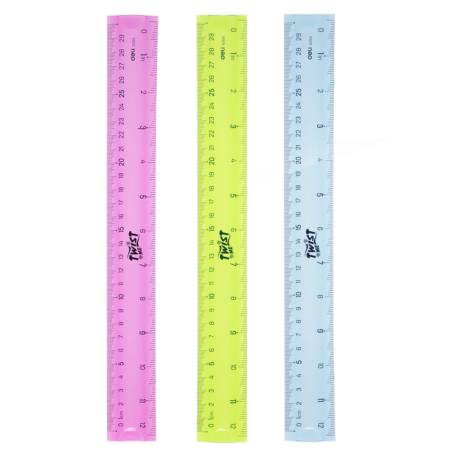 RIGLA 30CM FLEXIBILA COLOR DELI