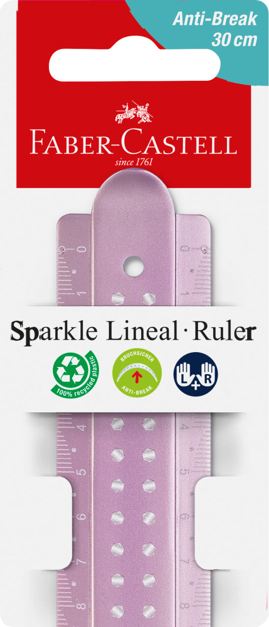 RIGLA 30CM SPARKLE FABER-CASTELL
