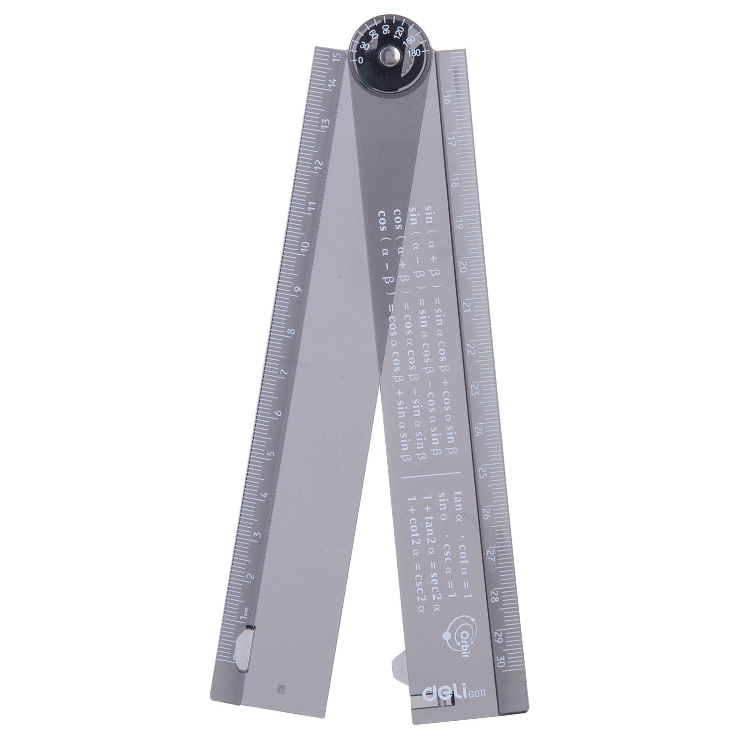 RIGLA SMART PLIABILA 30 CM NEAGRA TRANSPARENTA DELI