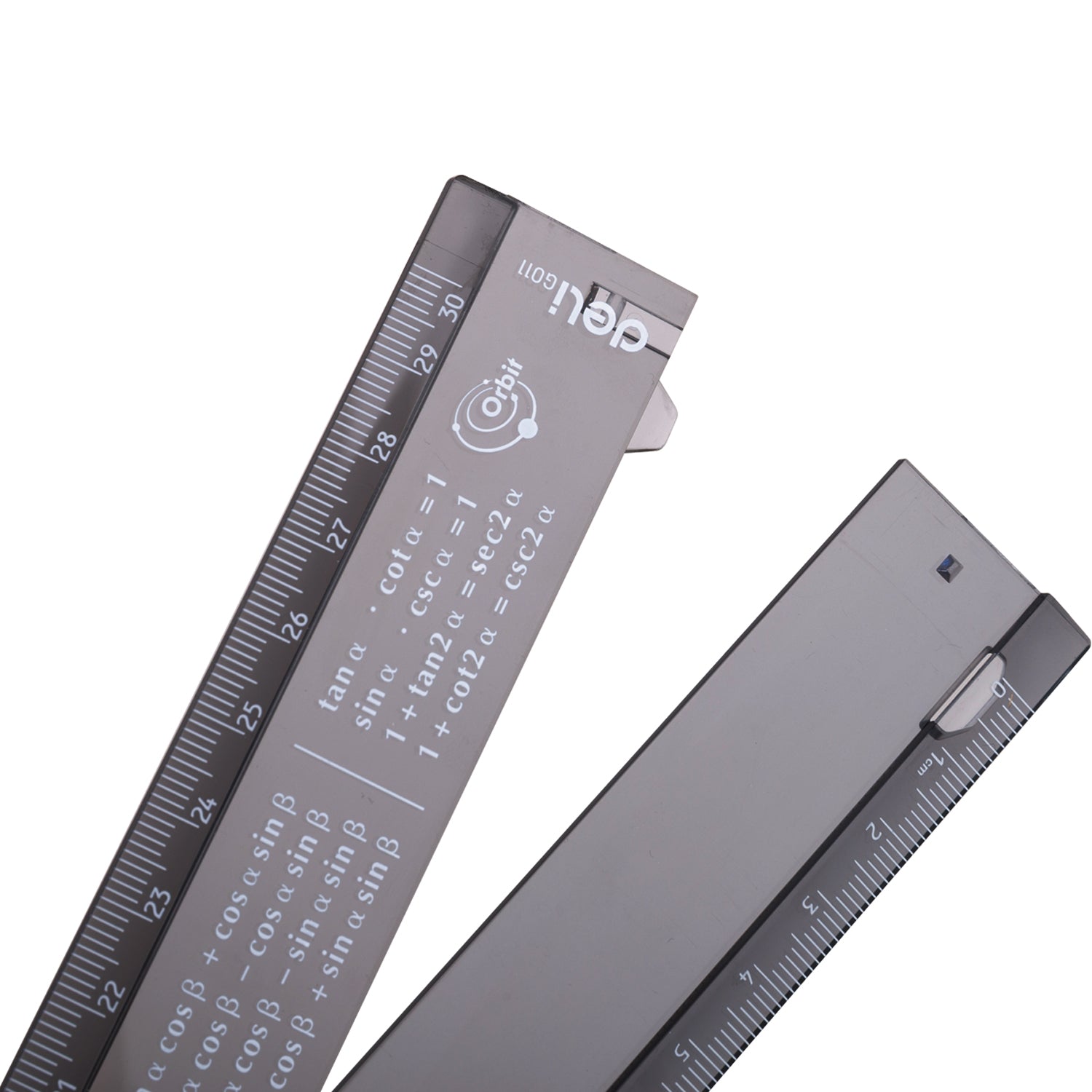 RIGLA SMART PLIABILA 30 CM NEAGRA TRANSPARENTA DELI