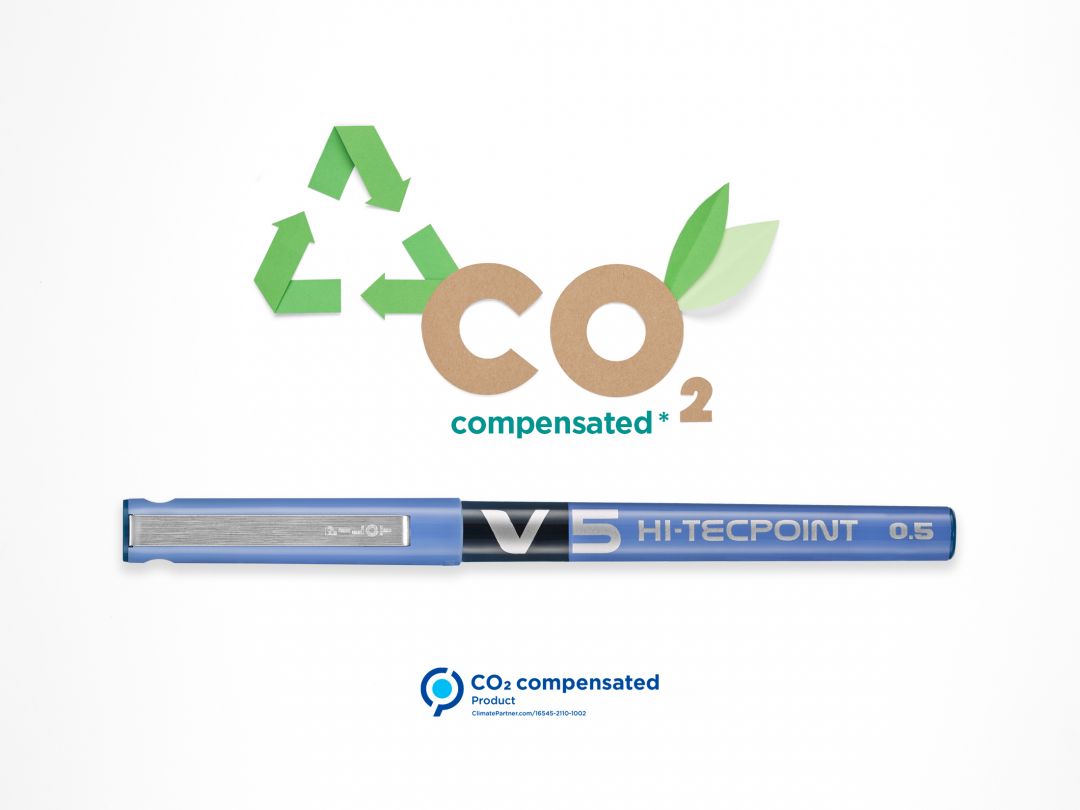 ROLLER 0.5MM V5 ALBASTRU HI-TECPOINT PILOT