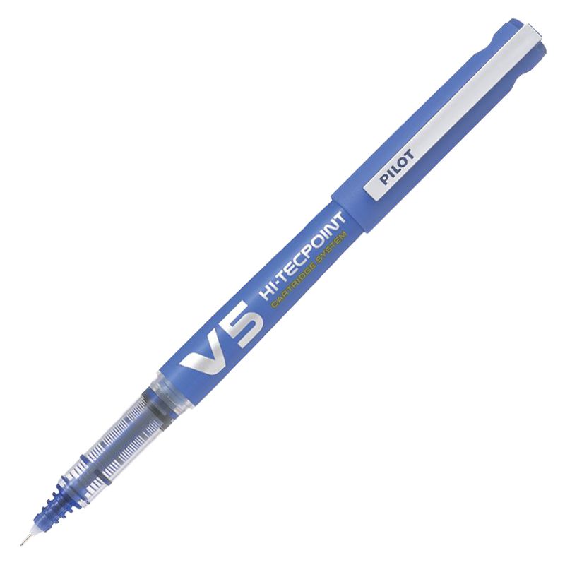 ROLLER 0.5MM V5 ALBASTRU HI-TECPOINT PILOT