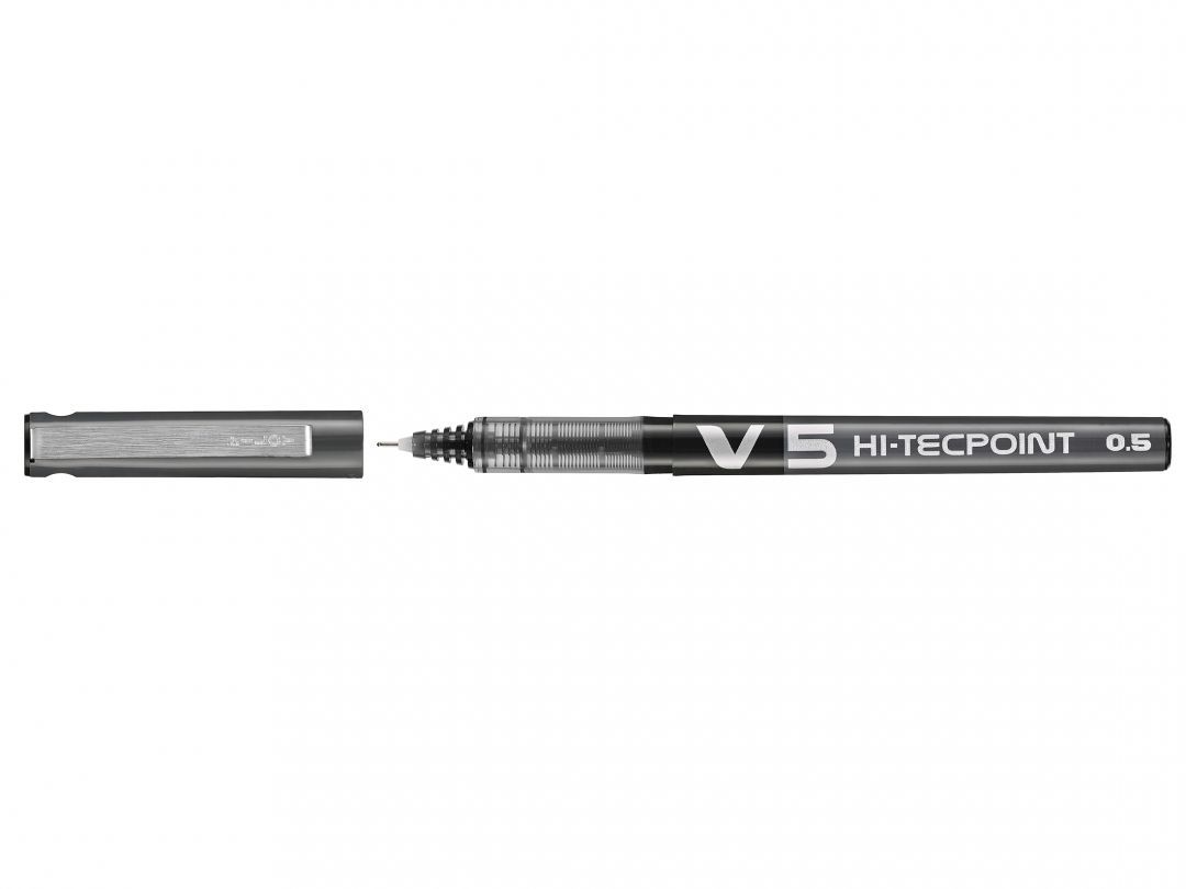 ROLLER 0.5MM V5 NEGRU HI-TECPOINT PILOT
