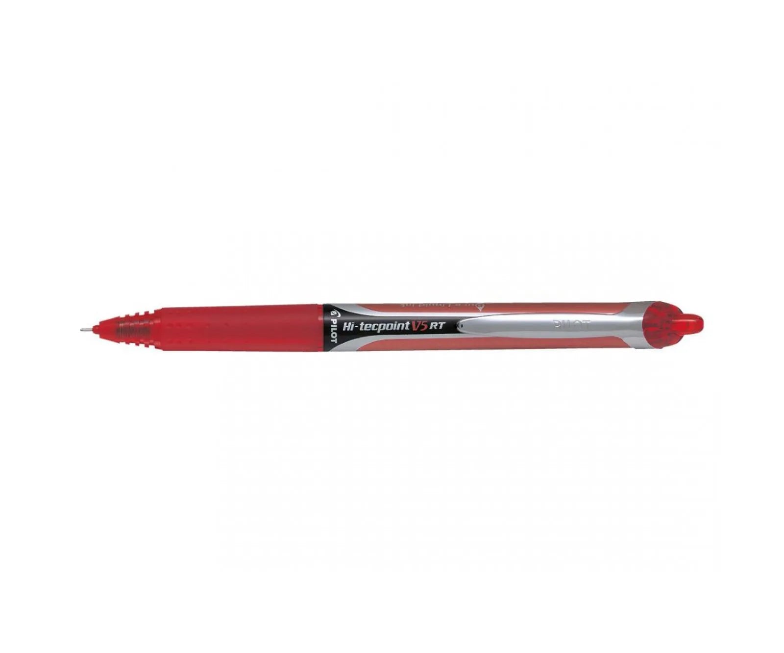 ROLLER 0.5MM V5 ROSU HI-TECPOINT RETRACTABIL PILOT