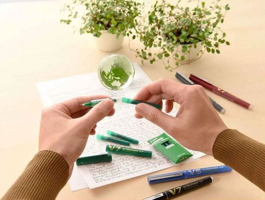 ROLLER 0.5MM V5 VERDE HI-TECPOINT PILOT