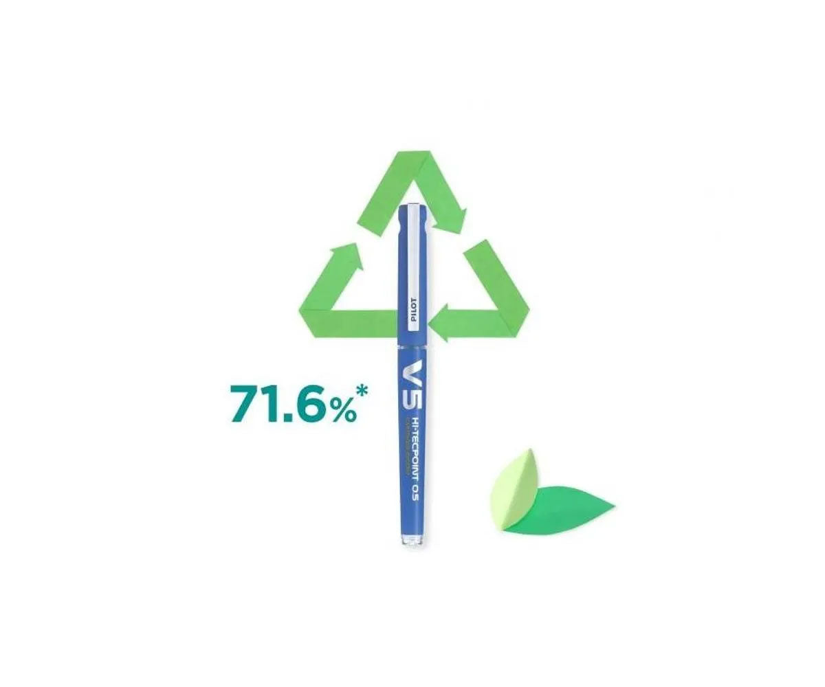 ROLLER 0.5MM V5 VERDE HI-TECPOINT PILOT